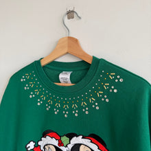 Load image into Gallery viewer, Disney Mickey Mouse Walt Disney World Embroidered Sweatshirt Green L