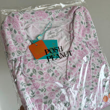 Load image into Gallery viewer, Posh Peanut Annabeth Floral Print Luxe Pajama Shirt Pink L NWT