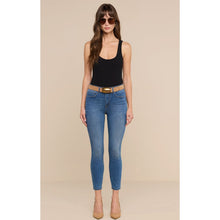 Load image into Gallery viewer, L'Agence Margot High Rise Cropped Stretch Skinny Jeans Medium Wash 25