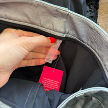 Load image into Gallery viewer, Commando Faux Leather High Rise Casual 7/8 Trouser Pants Silver XL NWT