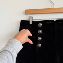 Load image into Gallery viewer, J. McLaughlin Hastings Velvet Sailor High Rise Skinny Leg Pants Black 12