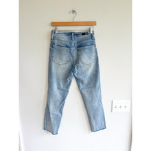 Load image into Gallery viewer, KUT From The Kloth Distressed Denim Button-Fly High Rise Straight Jeans Blue 0