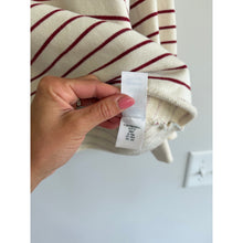 Load image into Gallery viewer, Perfectwhitetee Niall Striped French Terry 3/4 Sleeve Sweatshirt Red White S