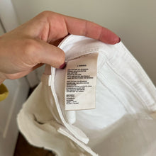 Load image into Gallery viewer, L'Agence Allegra Side Zipper Denim Raw Hem Mini Skirt White 30