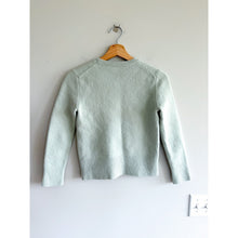 Load image into Gallery viewer, Tory Burch Merino Wool Crew Neck Pullover Sweater Seafoam Green XS