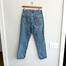 Load image into Gallery viewer, AGOLDE 90's Mid Rise Loose Fit Distressed Straight Leg Jeans Blue Wash 25
