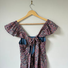 Load image into Gallery viewer, Banana Republic Tie-Back Midi Dress Blue Ash SP