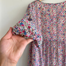 Load image into Gallery viewer, BB Dakota Floral Tiered 3/4 Puff Sleeve Mini Dress Pink M