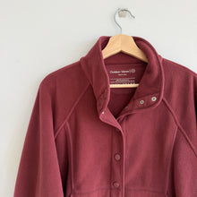 Load image into Gallery viewer, Outdoor Voices RecFleece Snap Midlayer Dolman Sleeve Jacket Red XS