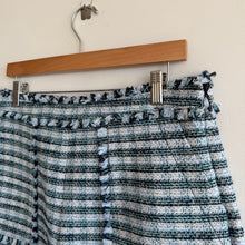 Load image into Gallery viewer, Cinq à Sept Matilda Plaid Tweed Reenee Vest Allen Shorts Matching Set Blue L NWT