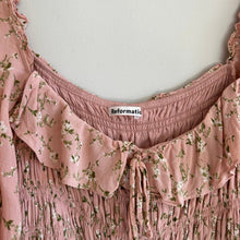 Load image into Gallery viewer, Reformation Morris Floral Print Long Sleeve Smocked Dress Pink 10