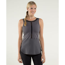 Load image into Gallery viewer, Lululemon Ride Inside Tank High Neck Top Soot Light Grey 6 NWT