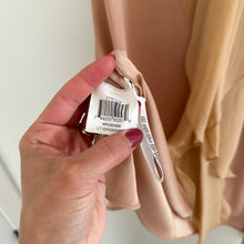 Load image into Gallery viewer, BCBGMAXAZRIA Cynthia Keyhole Front Asymmetrical Dress Tan M