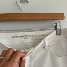 Load image into Gallery viewer, Chico's The So Slimming Girlfriend Crop Jeans White 1