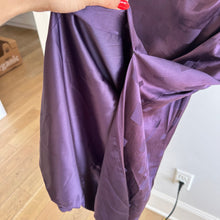 Load image into Gallery viewer, Milly Lilliana Silk Blend Jacquard Sleeveless Ruched Slit Midi Dress Purple 8