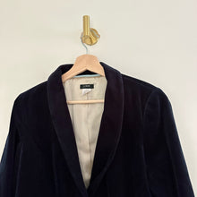 Load image into Gallery viewer, J. Crew Eden Velvet Single-Breasted Lined Blazer Black 8