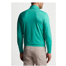 Load image into Gallery viewer, Peter Millar Lily Pad Perth Melange Performance Quarter-Zip Sweatshirt Green XXL