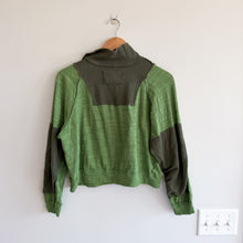 Load image into Gallery viewer, We The Free Frankie Funnel Quarter Zip Pullover Long Sleeve Sweater Green S