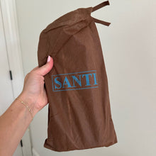 Load image into Gallery viewer, Santi Aztec Pattern Beaded Rectangle Shape Clutch Bag Brown