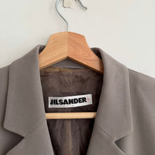 Load image into Gallery viewer, Jil Sander Single-Breasted Wool Blend Blazer Jacket Taupe 38