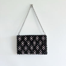 Load image into Gallery viewer, Kate Spade Purl Flower Beaded Purl Mini Shoulder Bag Black NWT