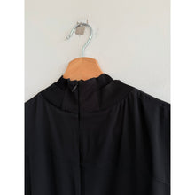 Load image into Gallery viewer, Kit and Ace Ryder Sleeveless Silk High Neck Boxy Mini Dress Black 12