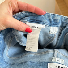 Load image into Gallery viewer, PAIGE The Anessa High-Rise Crop Wide Leg Jeans in Shooting Star 33