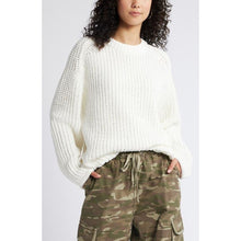 Load image into Gallery viewer, Urban Outfitters BP. Slouchy Knit Crew Neck Long Sleeve Pullover Sweater White L
