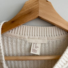 Load image into Gallery viewer, H&M Oversized Knit Pullover Long Sleeve Sweater Cream XS