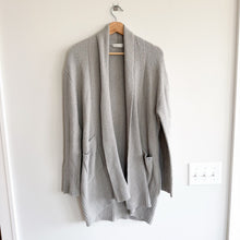 Load image into Gallery viewer, Faceplant Dreams Open-Front Long Sleeve Knit Cardigan Gray L
