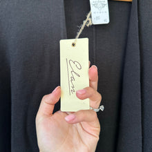 Load image into Gallery viewer, Elan Striped Cardigan Poncho Black White O/S NWT