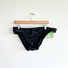 Load image into Gallery viewer, Swim Systems Retro Belted Bikini Bottoms Black L NWT