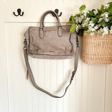 Load image into Gallery viewer, Rebecca Minkoff Leather Satchel Crossbody Bag Taupe
