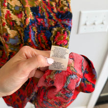 Load image into Gallery viewer, Anthropologie Maeve Printed V-Neck Mini Shift Dress Red L