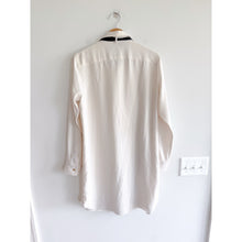 Load image into Gallery viewer, Lauren Ralph Lauren Georgette Tie Neck Casual Mini Shirt Dress White 8