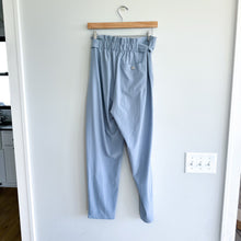 Load image into Gallery viewer, Athleta Skyline Pant II High Rise Straight Leg Paperbag Pants Blue 6