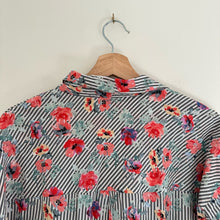 Load image into Gallery viewer, Sanctuary Floral Striped Button Up Shirt XS