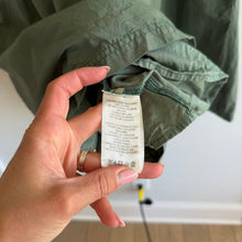 Load image into Gallery viewer, Free People Hannah Cotton Poplin 3/4 Sleeve Mini Shirt Dress Green L