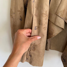 Load image into Gallery viewer, Kut From The Kloth Tayanita Faux Suede Draped Front Jacket Brown Multi M