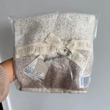 Load image into Gallery viewer, Barefoot Dreams CozyChic Lite Confetti Rectangle Scarf Cream Taupe One Size NWT