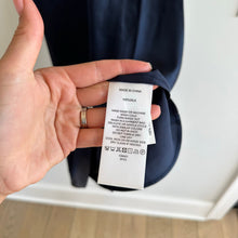 Load image into Gallery viewer, Quince Silk V-Neck Midi Dress Navy S NWT