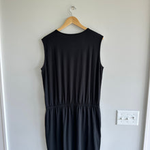 Load image into Gallery viewer, Tommy John Second Skin Cinched Sleeveless Blouson Dress Black L NWT