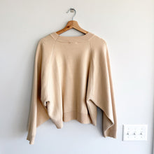 Load image into Gallery viewer, Modern Citizen Knit Crew Neck Long Sleeve Pullover Sweater Cream L
