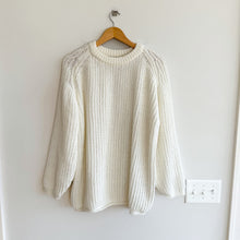 Load image into Gallery viewer, Urban Outfitters BP. Slouchy Knit Crew Neck Long Sleeve Pullover Sweater White L