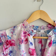Load image into Gallery viewer, BB Dakota Steve Madden Floral Vibes Ruffle Trim Sleeve Dress Pink M