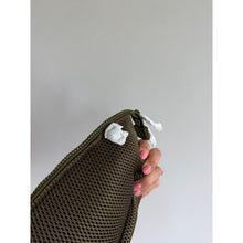 Load image into Gallery viewer, Dagne Dover Zipper Closure Mesh Travel Cosmetic Pouch Green NEW