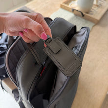 Load image into Gallery viewer, Tumi Landon Alcott Fine Pebbled Leather Backpack in Gray