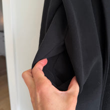 Load image into Gallery viewer, Vuori Soho Meton Open-Front MId Length Trench Coat Black XS