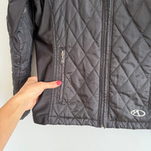 Load image into Gallery viewer, Marker Zip Up Quilted Moto Utility Jacket Black M