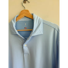 Load image into Gallery viewer, Fairway & Greene Mini Striped Short Sleeve Casual Baltic Polo Shirt Blue XL